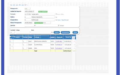 Crear Presupuesto Ambulatorio