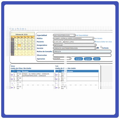 citas pacientes APS MediQ
