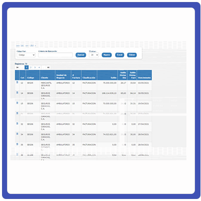 modulo cobranzas MediQ Clinicas