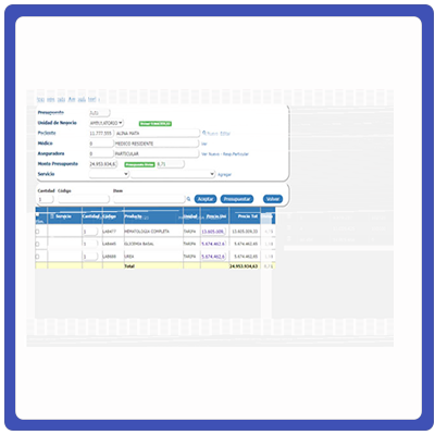presupuestos pacientes APS MediQ